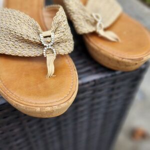 ITALIAN shoemaker wedges,  SZ 7